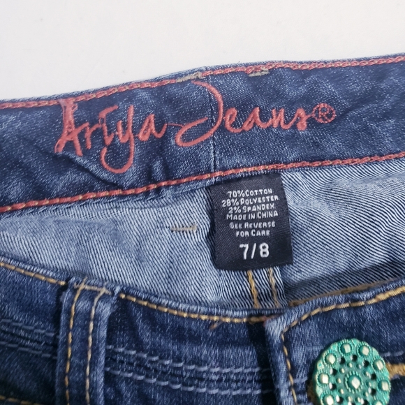 Ariya Jeans Bell Bottom Flare Low Waisted Y2K Jeans - Picture 13 of 14